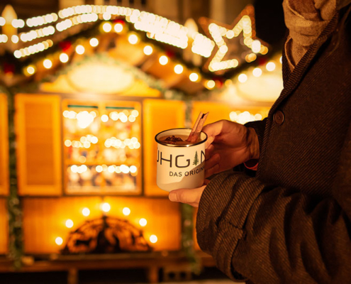 Glühgin als Alternative zum Glühwein gibt es auf dem Weihnachtsmarkt Diedelsheim. Das Trendgetränk im Winter 2019. der pefekte Glüh-Gin.