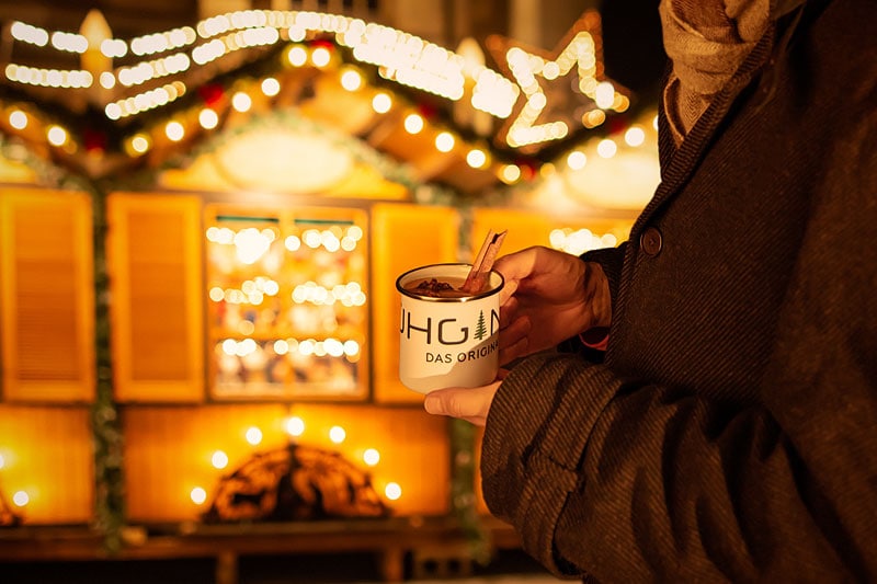Glühgin als Alternative zum Glühwein gibt es auf dem Weihnachtsmarkt Diedelsheim. Das Trendgetränk im Winter 2019. der pefekte Glüh-Gin.