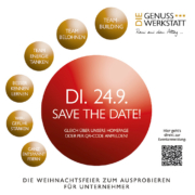 DIE Alternative zum Glühwein auf dem Weihnachtsmarkt. Glühgin kooperiert mit der Küchen- und Genusswerkstatt in Öhringen
